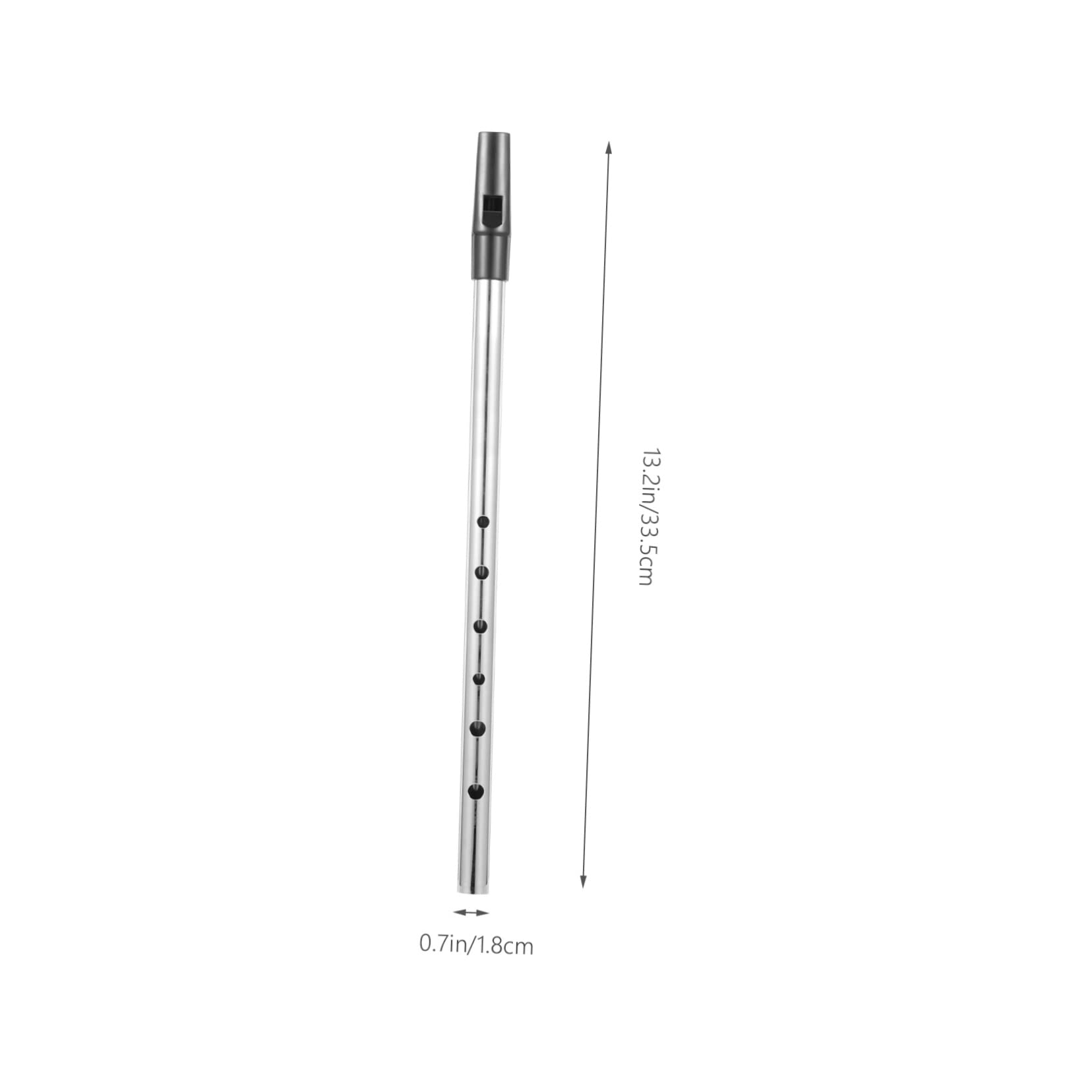 Toyvian 2piezas Flauta De Metal c Para Flauta De Iniciación De Tono Instrumento Musical Portátil y Ligero Para Principiantes