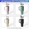 Tumbler Lid Replacement for Hydrojug Traveler 40oz Water Bottle With Handle(ONLY), Flip Straw Lid for Hydrojug 40oz Tumbler, Accessories for Hydro Jug, Leak Proof and BPA Free(Light Blue)
