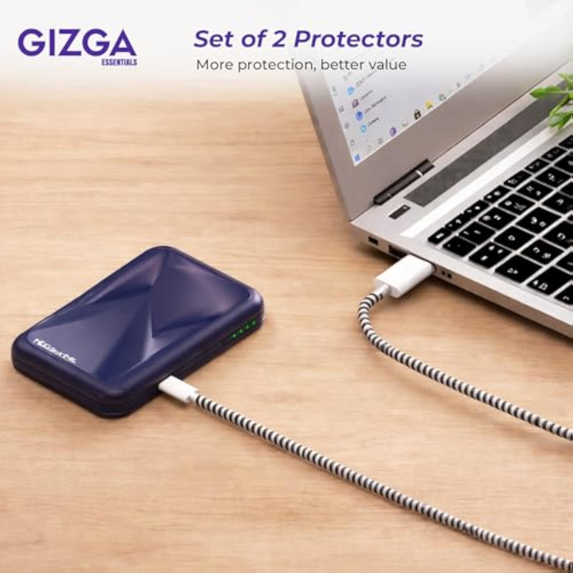 Spiral Cable Protector for USB and Data Cables