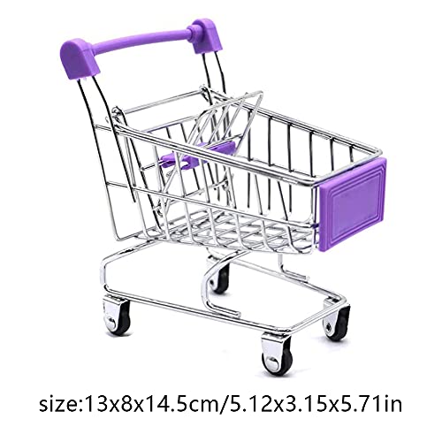 Liummrcy Kreativer Mini-Einkaufswagen, Mini-Supermarkt-Handwagen Spielzeug-Einkaufswagen Einkaufswagen Spielzeug-Mini… – Bild 4