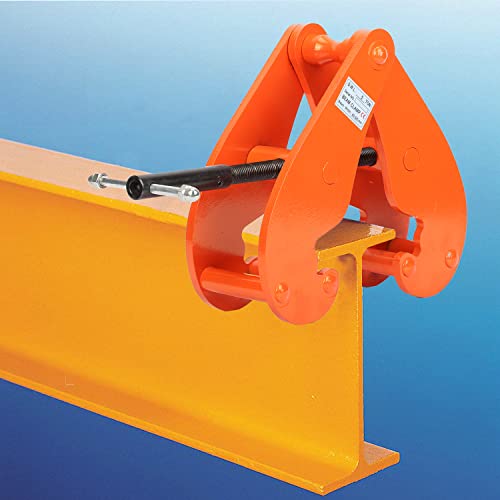 MYOYAY Beam Clamp 11000lbs/5ton Capacity Vertical H Beam Clamp Lifting 3.1-12.6 Inch Opening Range...
