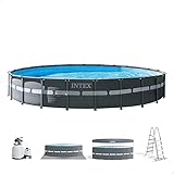 Piscina desmontable Ultra XTR Frame INTEX, formato redondo, medidas de 732x132cm y capacidad de 30.079 litros