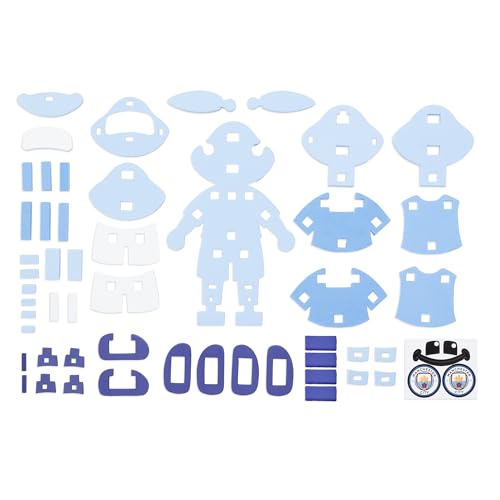 Man City FC Official Licensed 3D Foam Mascot Puzzle - Moonchester the 50-Piece Buildable Model for Ages 3+ - Image 2