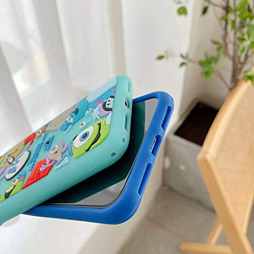 Thick Shockproof Soft Silicone Phone Case For Apple Iphone 12 Pro Max Monsters Mu 3D Cartoon Character Shockproof Cute Lovely Fun Funny Kids Girls Women #TOP5