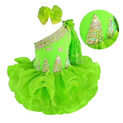 Jenniferwu One Shoulder Infant Toddler Baby Newborn Little Girl's Pageant Party Birthday Dress