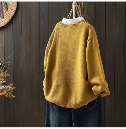Women's Vintage Solid Cardigan Sweater Autumn Winter Long Sleeve Pocket Loose Fit Tops Korean Warm Knitted Coat2