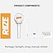 Sayzer RIIZE Lightstick Official Kpop Merch Merchandise, Standard, White, Orange