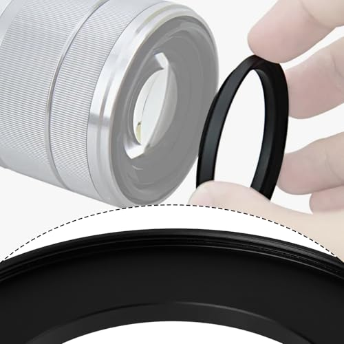 Anillo Adaptador para Lente de Cámara SING F LTD, 2 piezas, de 55 mm a 82 mm, tipo step-up, de aluminio, para lentes de 55 mm miniatura 2