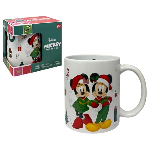 Keramiktasse Mickey und Minnie Weihnachten Disney Modell Mug...