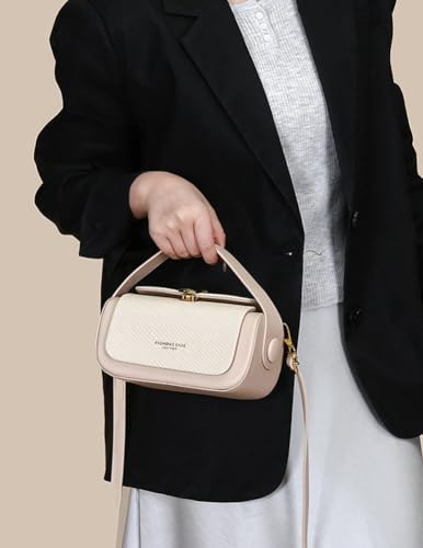 Trendy Vegan Leather Crossbody Purses for Women Small Chic Shoulder Tote Bag Satchels Buckle Top Handle Handbags 20252