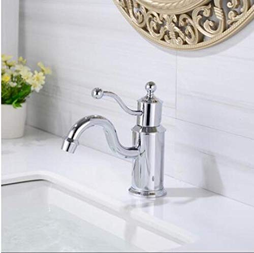 Mitigeur monotrou lavabo chrome ou noir robinet salle de bain pont monté