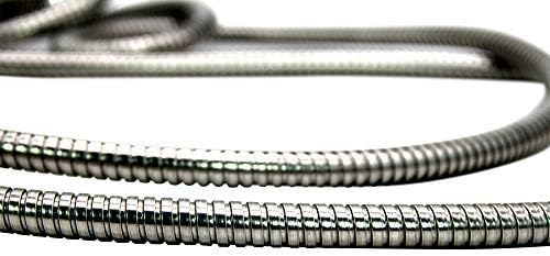 304 Stainless Steel Garden Hose by Gustyfind Garden- 50ft, Kink Free, Light Weight, Flexible, Puncture Proof, Non Chewable by Pets, Expandable, Weather Proof, Tear Proff, UV protected (50Ft)