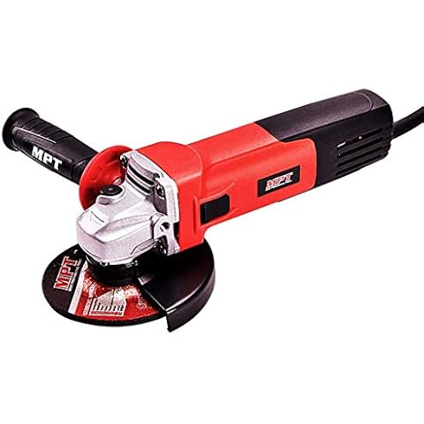 MPT 900W Corded Angle Grinder 125mm Grinding Disc with Auxiliary Handle and Wrench- Great for Sanding Cutting, Grinding, Polishing Cover
