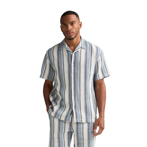 Chemise Petrol Industries Homme manches courtes AOP imprimée mode décontractée