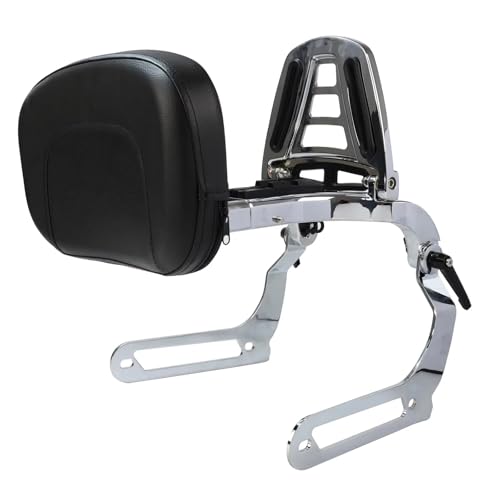 Sissy Bar Chrome et Coussin Noir pour Harley Softail Deluxe 2018-2025 en Acier Forgé Premium