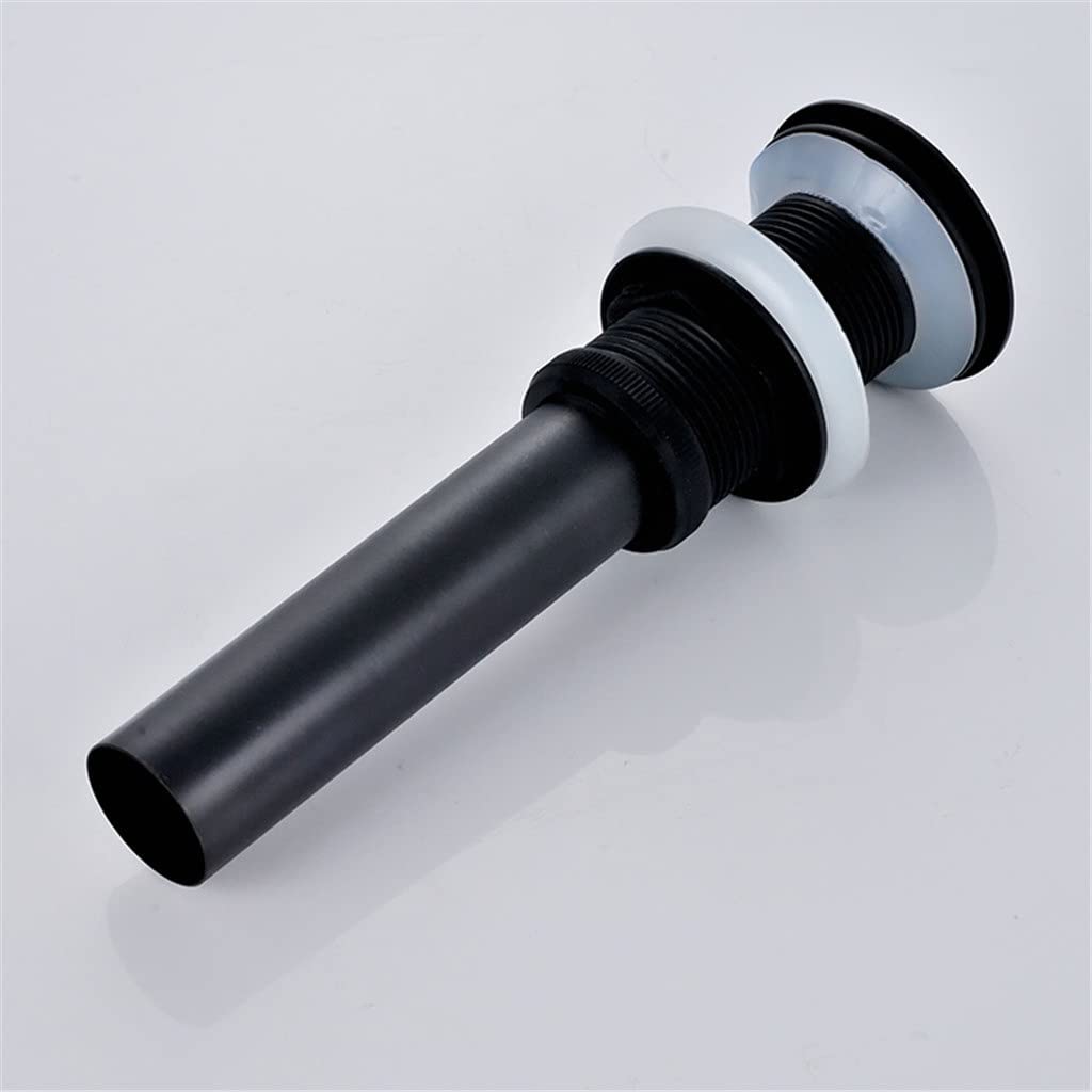 Italiano: Accessori for Il Bagno Bacino Lavello Drain Filtro Finitura Nera Click-clack waterlet Senza troppopieno(3-Pack)