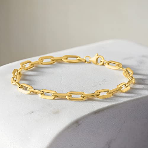 Ross-Simons Italian 14Kt Yellow Gold Paper Clip Link Bracelet. 7 Inches #TOP2