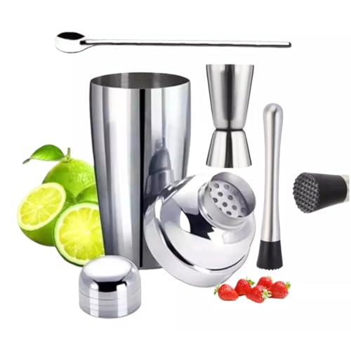 Kit Barman Bar Caipirinha Profissional Coqueteleira 750ml Drink
