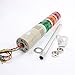 Industrial Signal Light, LED Alarm Tower Lamp Light Flash Indicator, 220V 3-Layer Stack LED Warning Light Buzzer for Residential Area, Boat, Workship, etc