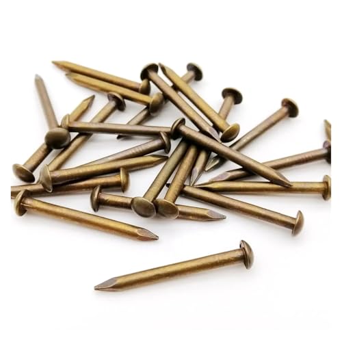 400 unidades de clavos mini de latón para joyería, caja de madera y proyectos DIY, diámetros 1.2 y 1.5 mm, longitud 8-15 mm, marca TREXCFGH miniatura 1