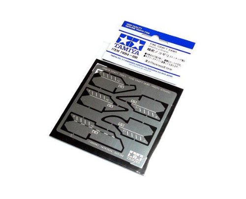 Scie fine Tamiya 74094 RCECHO pour réussir vos découpes de pièces sur votre plan de travail
