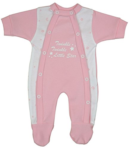 BabyPrem Frühchen Baby Kleidung Schlafanzüge Strampler Kleiner Sterne 32-38cm ROSA