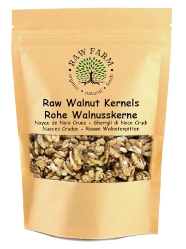 Raw Farm - Rohe Walnusskerne 1 kg 100% natürlich und ungesalzen | Frischer knackiger und gesunder Snack | Vegan und glutenfrei