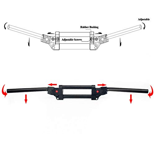 Adatto a tutte le moto quad ATV con manubri da 28 mm o 1 1/8 