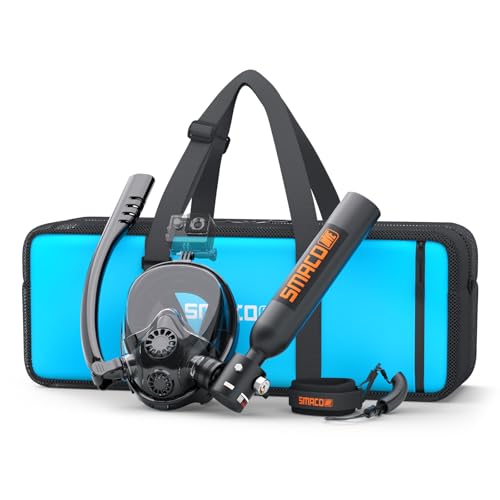 SMACO Mini Bombola Sub con Maschera Subacquea,0.5L Bombola Subacquea con