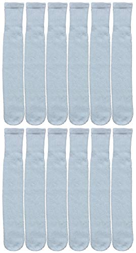 Yacht & Smith 12 Pairs Of Men's & Women's Wholesale Bulk Cotton Tube Socks, Referee Style, by SOCKS'NBULK