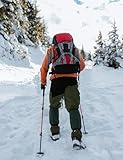 donhobo Herren Outdoorhose Wanderhose Trekkinghose Softshellhose Wasserdicht Winddicht Warm Gefüttert Winterhose Skihosen (Armeegrün, XL)