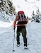 donhobo Herren Outdoorhose Wanderhose Trekkinghose Softshellhose Wasserdicht Winddicht Warm Gefüttert Winterhose Skihosen (Armeegrün, XL)
