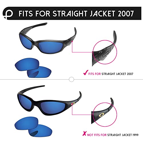 Image of Replacement Lenses for Oakley Straight Jacket 2007 Sunglass - Precision Fit, UV Block & Impact Resistant