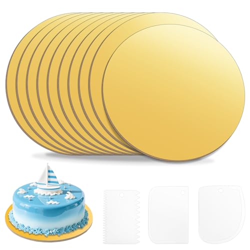 pangdapengpeng Lot de 10 Plateau à Gâteau Rond 30 cm, Support Gat...
