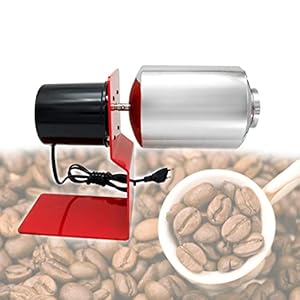 Mstiyx Koffiebrander voor thuis, elektrische koffiebonenrooster, huishoudelijke koffierooster, zonnebloempitten, machine Coffee Roaster – gasbrander vereist