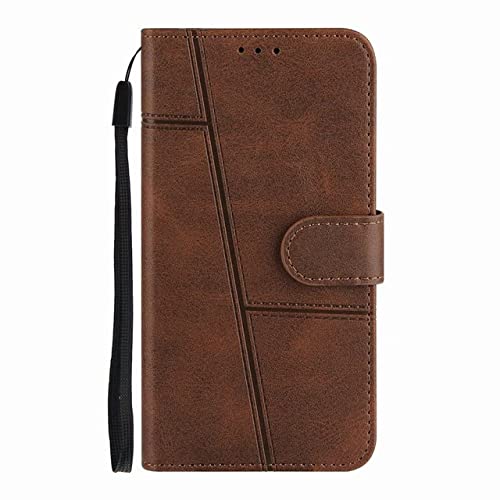 Coque Samsung S21 portefeuille cuir marron avec fente carte Galaxy S22 S20