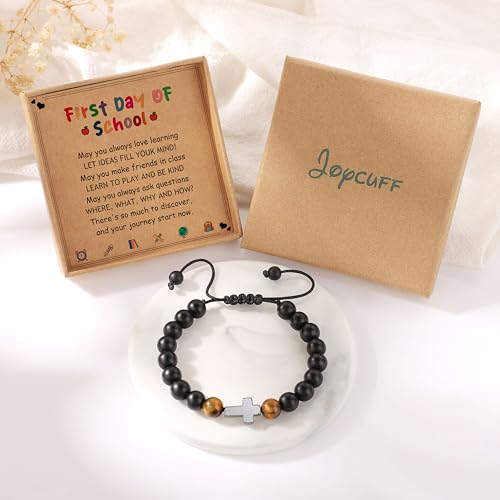Image of Back to School Stuff First Day of School Gifts Bracelets for Mommy and Me Daughter Son First Day of 1 2 3 Grad Preschool Kindergarten High School Back to Scool Supplies