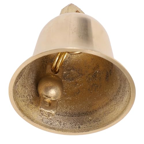 Cabilock Campana Pequeña De Latón Colgante 2.16 Pulgadas para Manualidades Adornos Vintage Decoración De Temporada Llavero Proyectos DIY En Casa