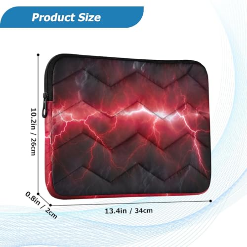 Funda roja para laptop 13-14 pulg impermeable y resistente miniatura 3