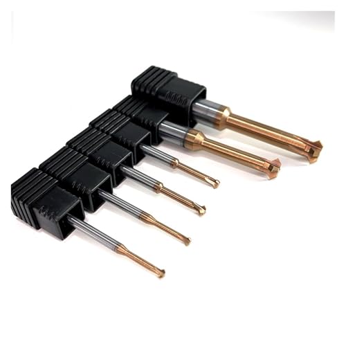 VPYPDVDSMC Front Back Deburrer Double Angular Chamfering Cutter Inner Chamfer 90 60 Degree for Metal Hole Internal Burr Removal CNC Tool Milling Cutter Set(2xd1xD4x50-2T,BF2055-90 Deg.)