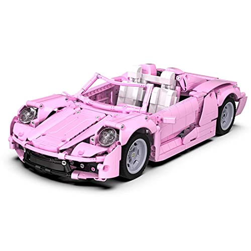 QIXIAOCYB XSUPER PINK 488 GTE TECHNIC Supercar-Sportwagen 1181PCS 1:12 DIY Racing Car-Modell Set für Kinder Erwachsene… – Bild 5