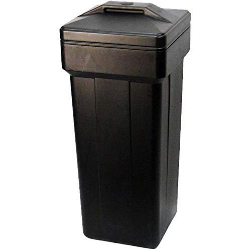 AFWFilters Water Softener Salt Tank Brine Tank with Safety Float Assembly Included Various Sizes and colors available Fleck Water Softener Tank Replacement (Black 14x14x36 Inches Square)
