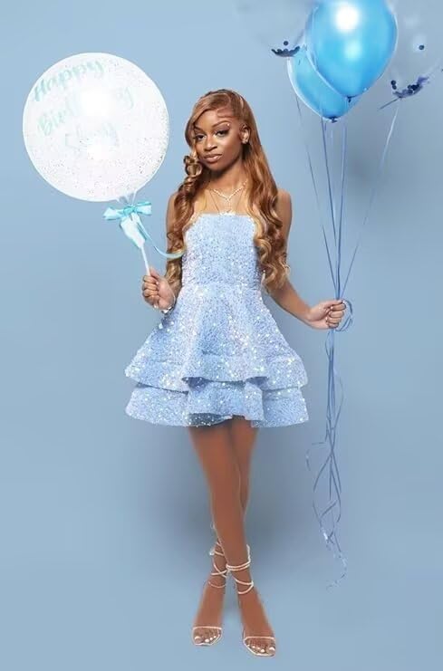 Sparkly Sequin Short Homecoming Dresses for Teens 2025 Tiered Corset Cocktail Party Dress with Bow3
