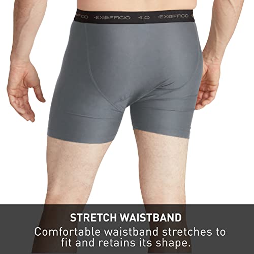 Exofficio Men's Give-N-Go Boxer Brief Single Pack, Charcoal, Medium #TOP3