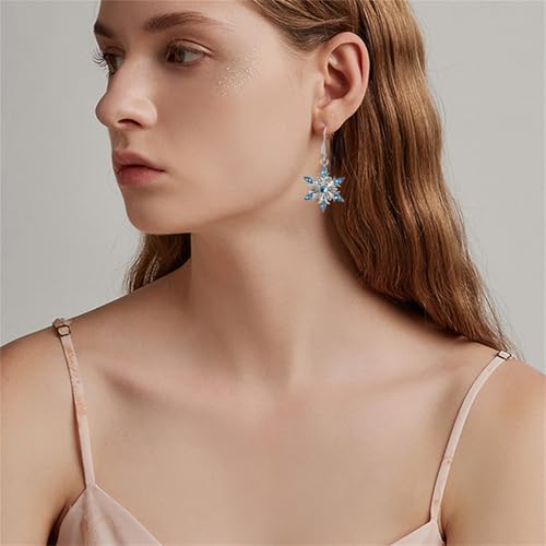 coadipress 6Pairs Christmas Earrings Set for Women Cute Dainty Christmas Tree Snowflake Bow Reindeer JingleBall Drop Earrings Xmas Holiday Party Fashion Jewelry3