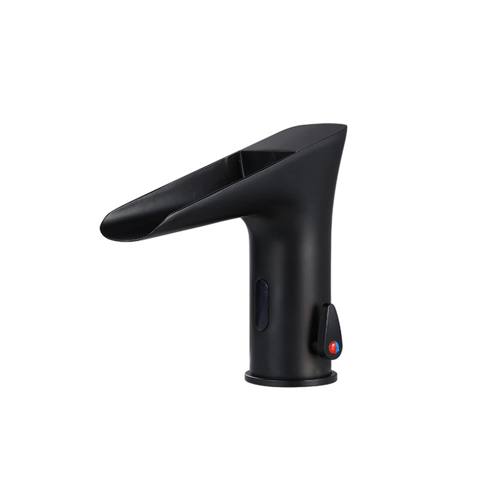 Robinet sans contact pour salle de bain mitigeur eau chaude froide noir