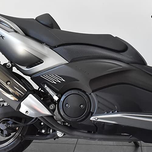 labelbike - 2 Stickers Gel Compatible for Yamaha Tmax 530 Guards Passenger 2012-2016 - Carbon Silver