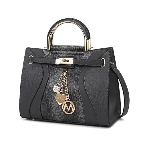MKF Collection Women's Satchel Bag,Vegan Leather Top Handle Shoulder Bag Handbag Purse by Mia K