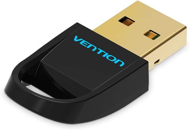 Vention USB Bluetooth CSR 4.0 Dongle Adapter for Computers and Laptop | Supports Windows 10, Win 7 (Black)