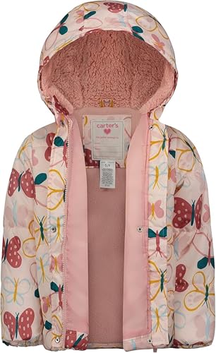 Image of Carter's Girls 2-Piece Snowsuit Puffer Jacket and Skibib Snow Pants Toddler and Big Kids